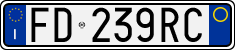License plate of Italy, Cars (1994 year series)
