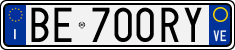 License plate of Italy, Cars (1994 year series)