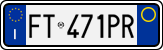 License plate of Italy, Cars (1994 year series)