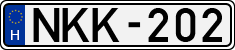 license plates of Hungary, Cars (1990)