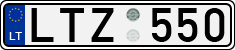 License plate of Lithuania, Cars