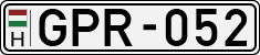 license plates of Hungary, Cars (1990)