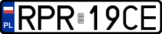 License plates of Poland, Regular car plates