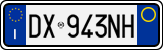 License plate of Italy, Cars (1994 year series)