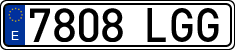 License plates of Spain, Ordinary (2000)