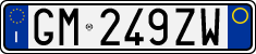 License plate of Italy, Cars (1994 year series)