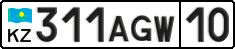 License plate Kazakhstan, Private owners (2012)