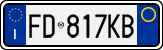 License plate of Italy, Cars (1994 year series)