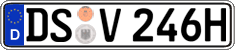 German license plate, Plates for oldtimers (type 