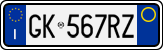 License plate of Italy, Cars (1994 year series)