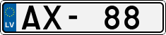 License plate of Latvia, Regular car plates