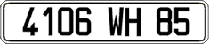 French license plate, FNI