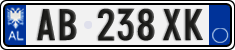 License plate of Albania, Cars (2011)