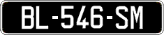 French license plate, SIV (oldtimers)