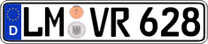 German license plate, Regular plates