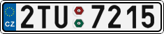 License plate of the Czech Republic, Cars (2001)