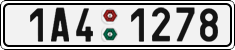 License plate of the Czech Republic, Cars (2001)