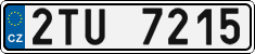 License plate of the Czech Republic, Cars (2001)