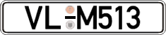 German license plate, Regular plates
