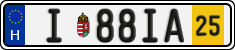 license plates of Hungary, Temporary (2022)