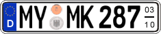 German license plate, Seasonal plates