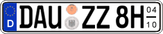 German license plate, Seasonal plates (Oldtimers)
