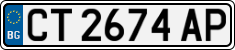 License plate of Bulgaria, Cars