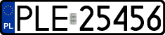 License plates of Poland, Regular car plates