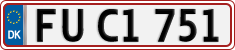 License plate of Denmark, Regular plates