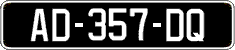 French license plate, SIV (oldtimers)