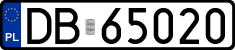 License plates of Poland, Regular car plates