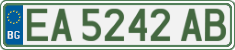 License plate of Bulgaria, Cars