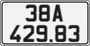 License plate of Vietnam, Cars