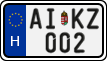 license plates of Hungary, Regular plates (2022)