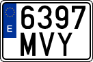 License plates of Spain, Ordinary (2000)