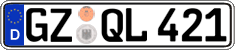 German license plate, Regular plates