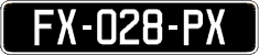 French license plate, SIV (oldtimers)