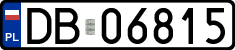 License plates of Poland, Regular car plates