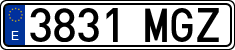 License plates of Spain, Ordinary (2000)