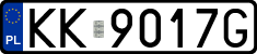 License plates of Poland, Regular car plates