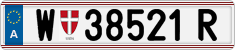 License plate of Austria, Regular plates