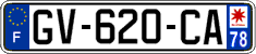 French license plate, SIV (ordinary)