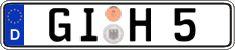 German license plate, Regular plates