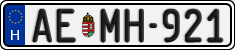 license plates of Hungary, Regular plates (2022)