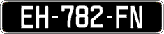 French license plate, SIV (oldtimers)