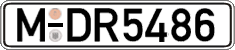 German license plate, Regular plates