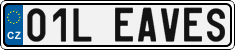 License plate of the Czech Republic, Vanity Plates