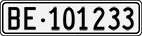 License plate of Switzerland, Cars