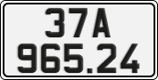 License plate of Vietnam, Cars