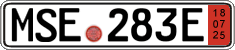 German license plate, Export transit plates